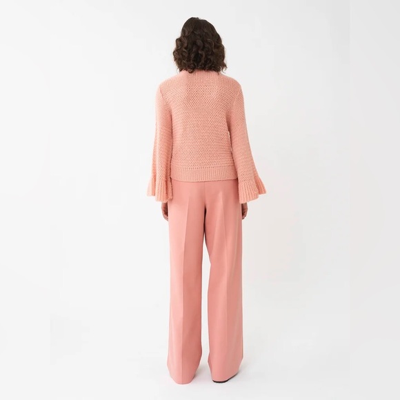 Seeby Chloe TROUSERS 6T7 - Muted Clay wide leg NEW with tag size 8 (40) - Picture 3 of 12